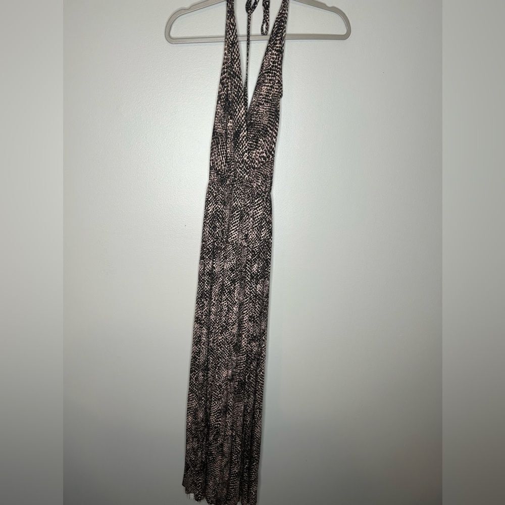 Rachel Pally V Neck Snake print Maxi Dress